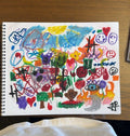 “Beautiful Chaos Oil Pastel Drawing🖍️🔥”