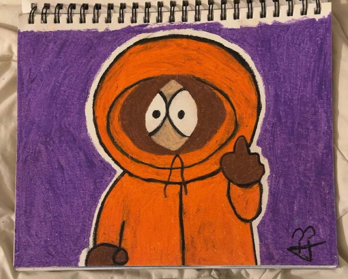“Kenny Oil Pastel Drawing🔥”